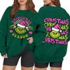 Women's Casual Fashion Long Sleeve Christmas Printed Round Neck Sweatshirt Top