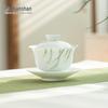 Mr. Nanshan Hand-painted White Porcelain Gaiwan