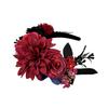 European and American simulated flower headgear Halloween dance party flower headband vacation holiday dance bridal hair accessories