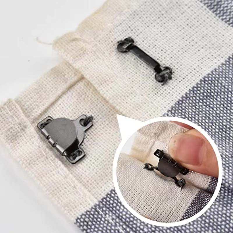 10/1PCS Metal Trousers Suit Pants Hook Button Skirt Trousers Garment Invisible Hook DIY Pants Adjustment Buckle Sewing Accessory