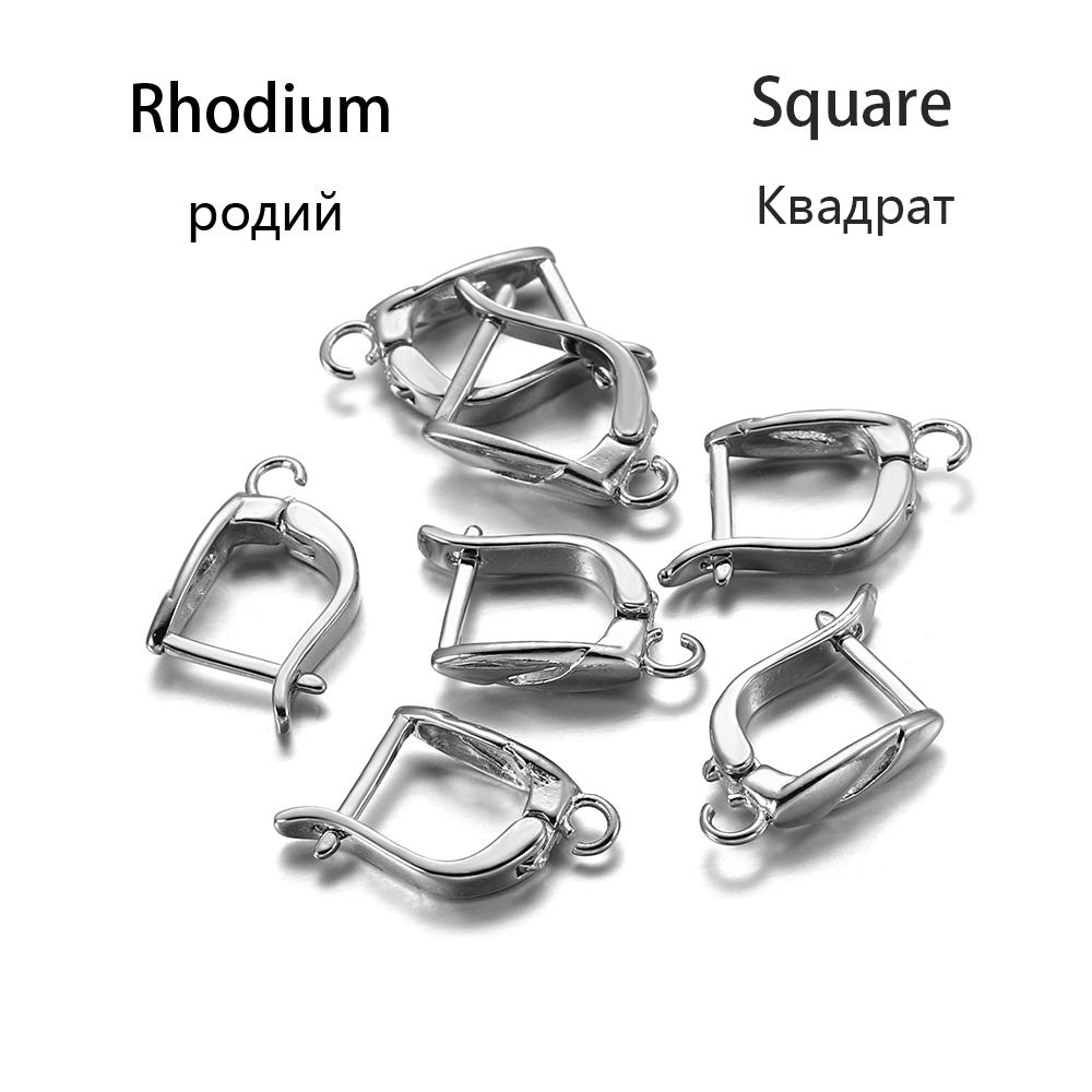 Набор материалов для серег ручной работы DIY, 6 шт., пружинный ушной крючок, клипса для уха, U-образный ушной крючок, модный набор аксессуаров для серег 6pcs