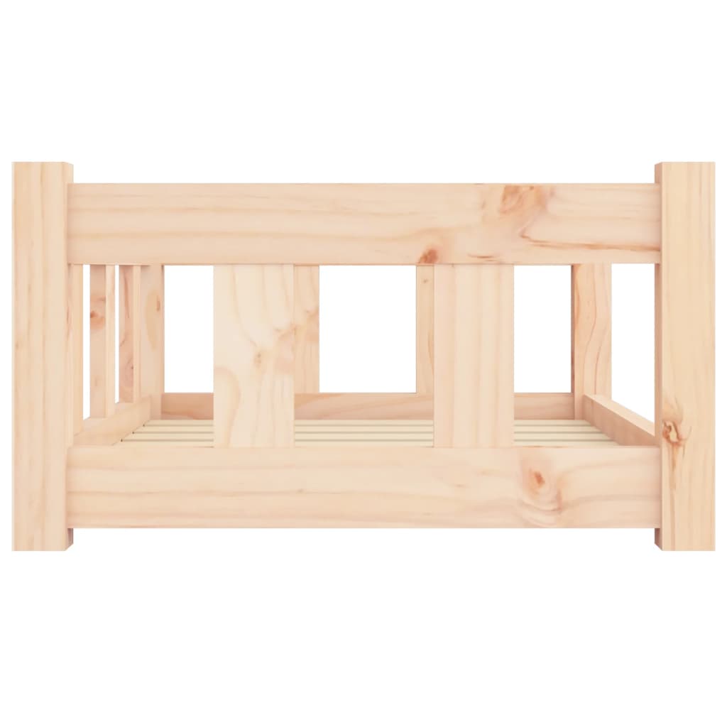 Vidaxl Dog Bed, 65.5X50.5X28 Cm, Solid Pine Wood