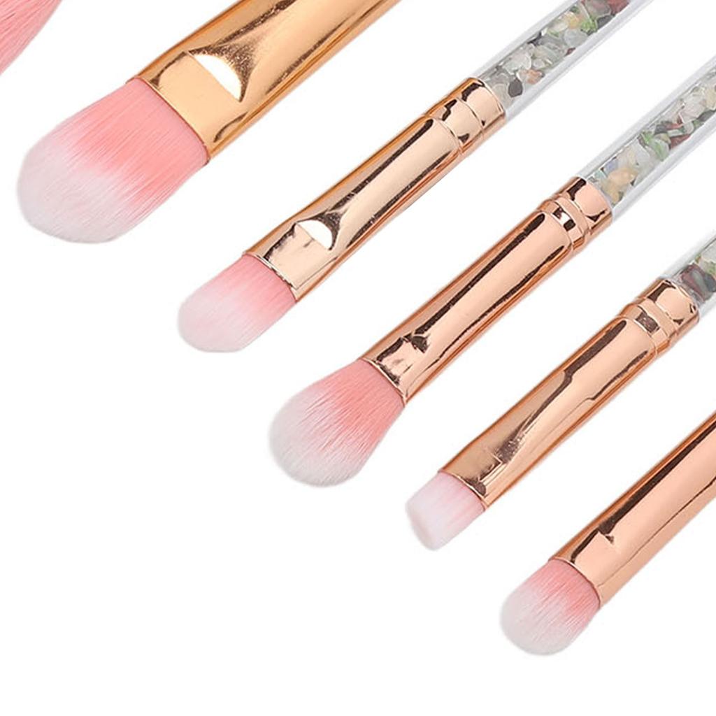 7PCS Makeup Brush Set Foundation Powder Concealers Eye Shadows Soft Brush Stylish Handle Cosmetic Tool