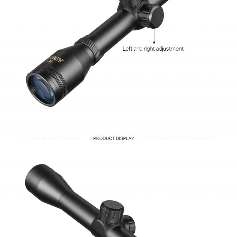 4x32 Hunting Optical Hare Short Air Rifle Scope Tactical Sight Sniper Shooting Airsoft Guns Tactical Riflescope