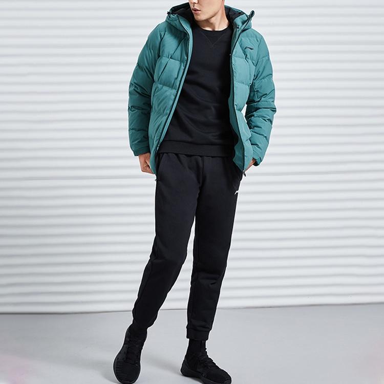 Li-Ning Winter Lifestyle Warm Down Jacket 'Green' Men's AYMQ055-6