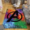 1 Stück Marvel Avengers Superhelden Teppich, Rutschfeste Fußmatte, Cartoon-Charakter-Design, Weicher Samt, Raumdekoration, Waschbar