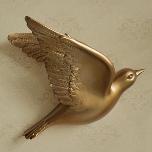Creative Resin Little bird Wall decoration 3D Home decor wall hangings Decorative accessories Modern crafts Background wall