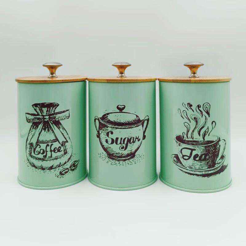 Герметичная кухонная банка для хранения с бамбуковой крышкой