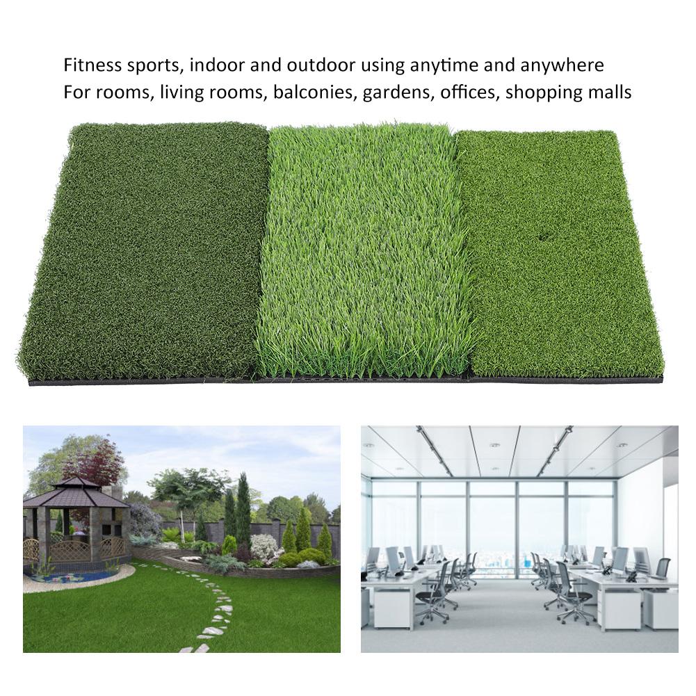 NBR Bottom PE Grass Portable Golf Hitting Practice Pad Multifunction Putting Mat Training Supplies