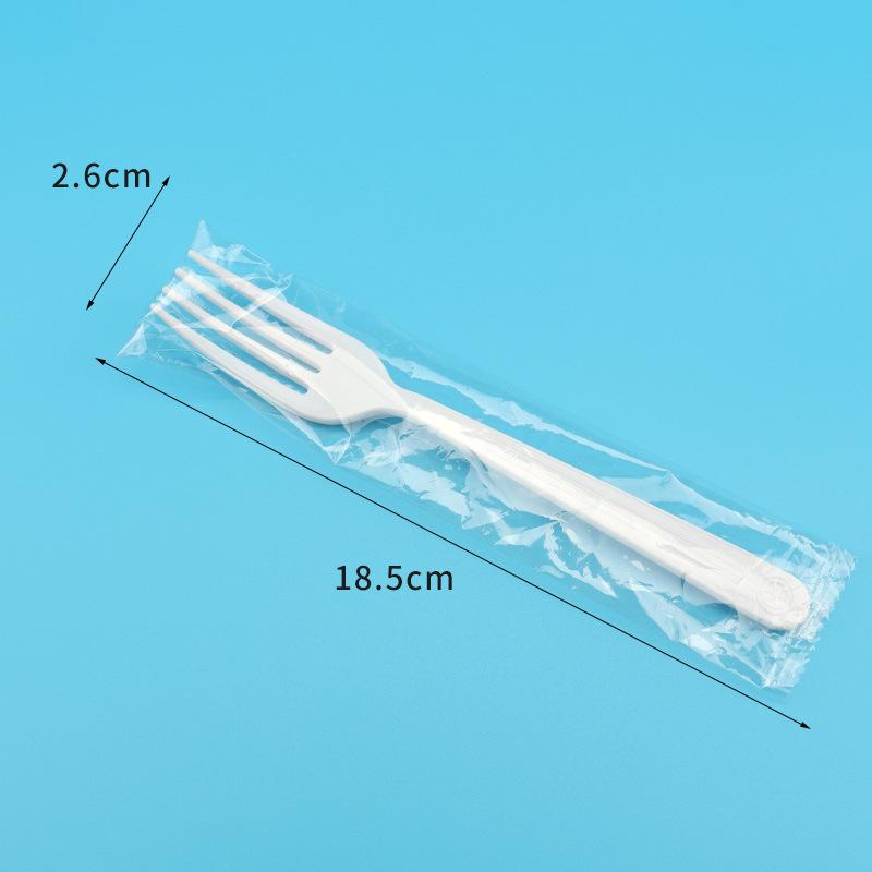 Individually Wrapped Disposable Cutlery Set: Spoon, Knife, Fork for Western Meals and Fast Food