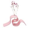 Creative Plant Display 3D Printed Dried Flower Stand, Curved Ribbon Vase, Decorative Holder, Bedroom Container Artificial Rack for Living Room