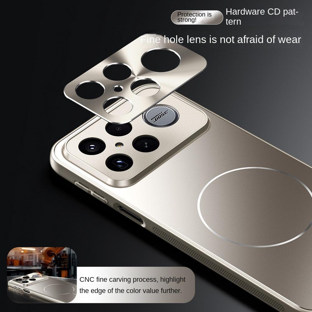 Electroplated Micro-matte Back Plate Thin Magnetic Ring Case For Poco F8 Ultra F8 Pro POCO F7 Ultra F7 Pro Camera Protect Cover