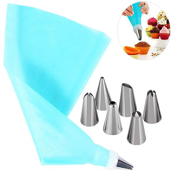 8Pcs Cream Flower Icing Nozzle Tips Piping Bag Pastr1y Cake Decorating Tools Set