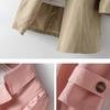 Trench Women Mid Length Coats Turn Down Collar Full Sleeve Coat Slim Fit Single Breasted Elegant   Jackets  Autumn