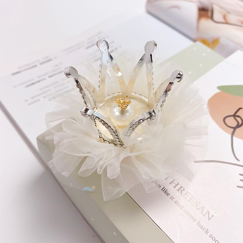 Korean Princess Hair Clip: Sparkling Rhinestone Non-Damaging Sequin Hair Accessory for Girls