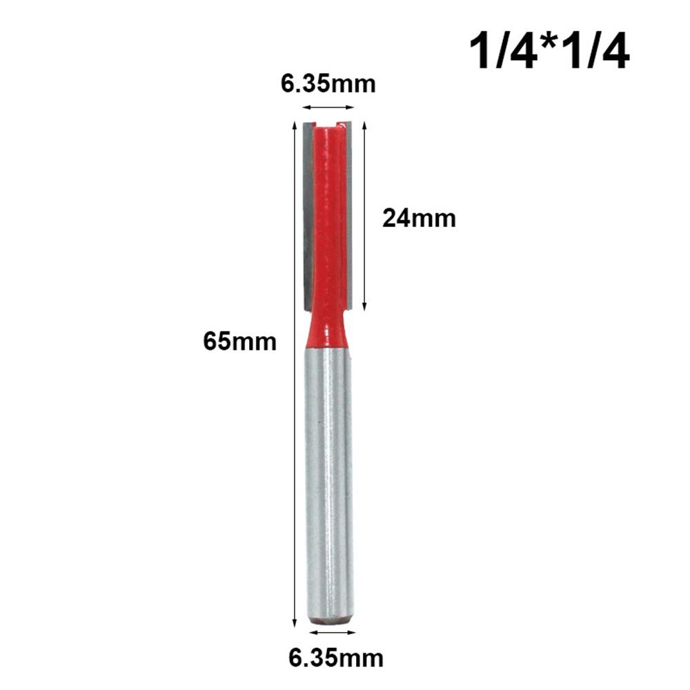 

Steel Milling Cutter 1/4 Shank 6.35mm Router Bits Carving Trimming Router Bit Woodworking 1/4x1/4