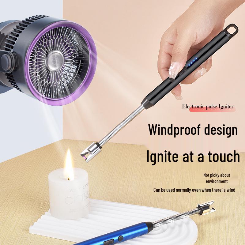 New USB-C Windproof Arc Pulse Kitchen Lighter with Rechargeable Battery