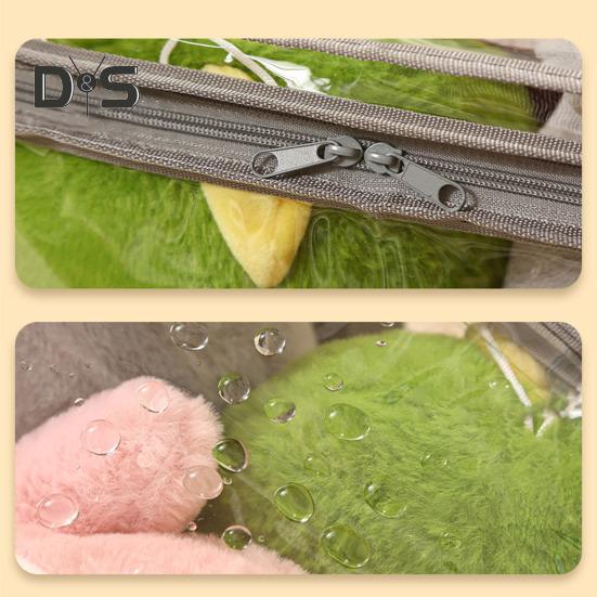 Transparente Aufbewahrungstasche für Spielzeug, große Kapazität, wasserdicht, leicht zu reinigen, Tasche mit Reißverschluss, multifunktionaler, durchsichtiger Aufbewahrungsbehälter