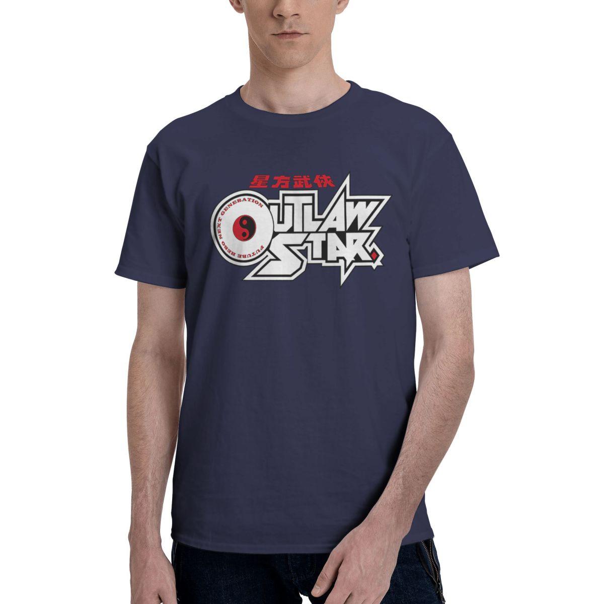 

Outlaw Star 100 Cotton Casual Breathable Confortable Tshirt Mens Clothing Brands Men TShirt 4XL