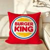 Food BBurger KKing Cushion Cover Pillow Case Antidustmite Pillowcase Silky Short Plush Sofa Cushion Cover hot