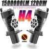 H4 Bi Led Lenses Headlight Bulb for Car Motorcycle 1500000LM CANBUS Fog Lights Hi/Lo Beam Auto Mini Projector Spotlights 12V 24V