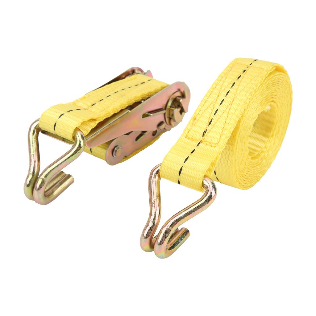 Porable Tensioning Belts Adjustable Cargo Straps Ratchet TieDown Luggage Bag Bind Belts(5m 16.4ft )