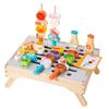 Children's wooden simulation barbecue grill food parent-child interactive kitchen game simulation play house puzzle toy
