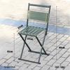 Tielan Foldable Outdoor Stool with Backrest