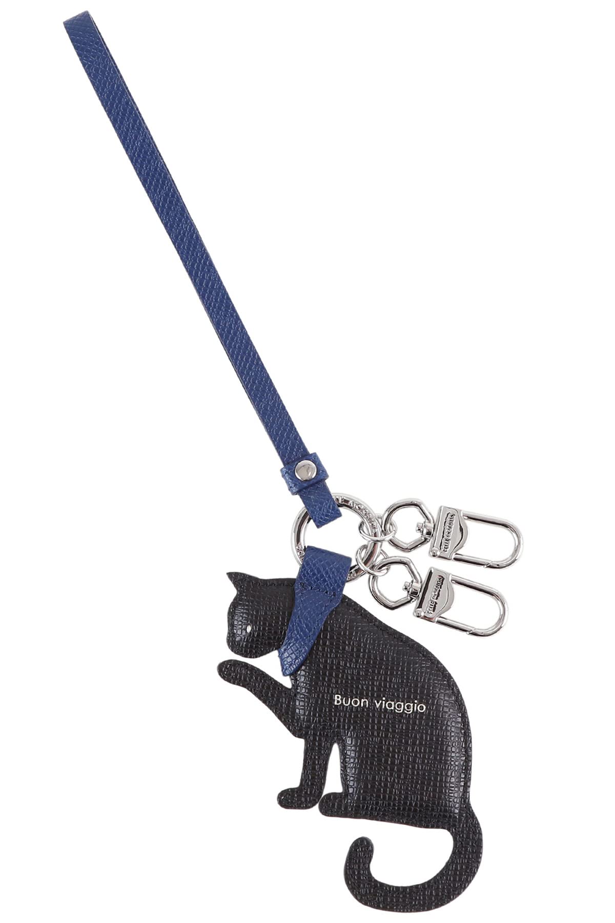 

Pelle Morbida SHIPSCAT-BK Black Keychain