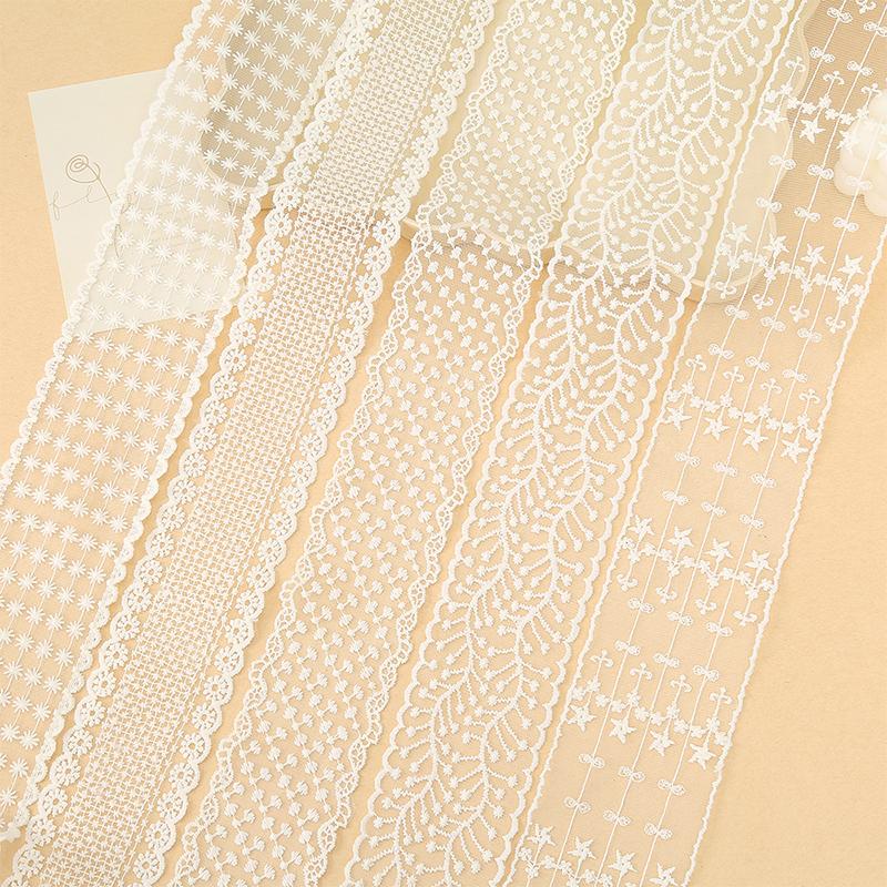 1Yards 4cm-8.5cm Wide Lace Fabric Ribbon Trim DIY Craft Clothing Sewing Supplies Curtains Tablecloths Decor Hair Bow Accessory