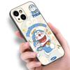 Cartoon Anime Doraemon Phone Case For Apple iPhone 12 13 Mini 11 14 15 Pro Max 7 8 Plus X XR XS SE 2020 2022 Black Silicone Case