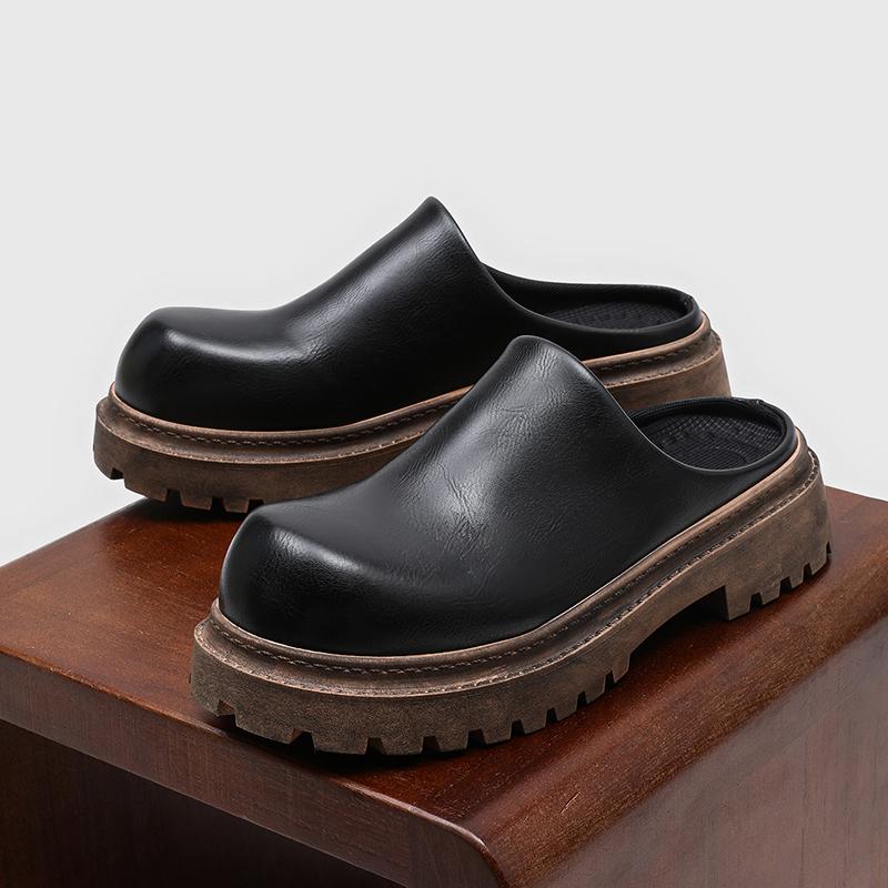 TUINANLE Mens Half Slippers Summer Sandals Soft Sole Breathable Comfortable Walking Shoes Platform Casual Shoes