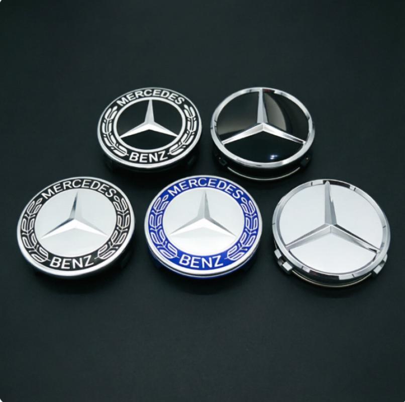 LRQ2 RR 75MM Car Styling Wheel Center Covers Hub Caps Replacement Mercedes Benz W211 W203 W204 W210 W124 AMG W202 CLA W212 W220 W205