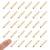 100Pcs Brass Beads, Textured Tube, Real 18K Gold Plated, 10x1.5mm, Hole: 0.8mm