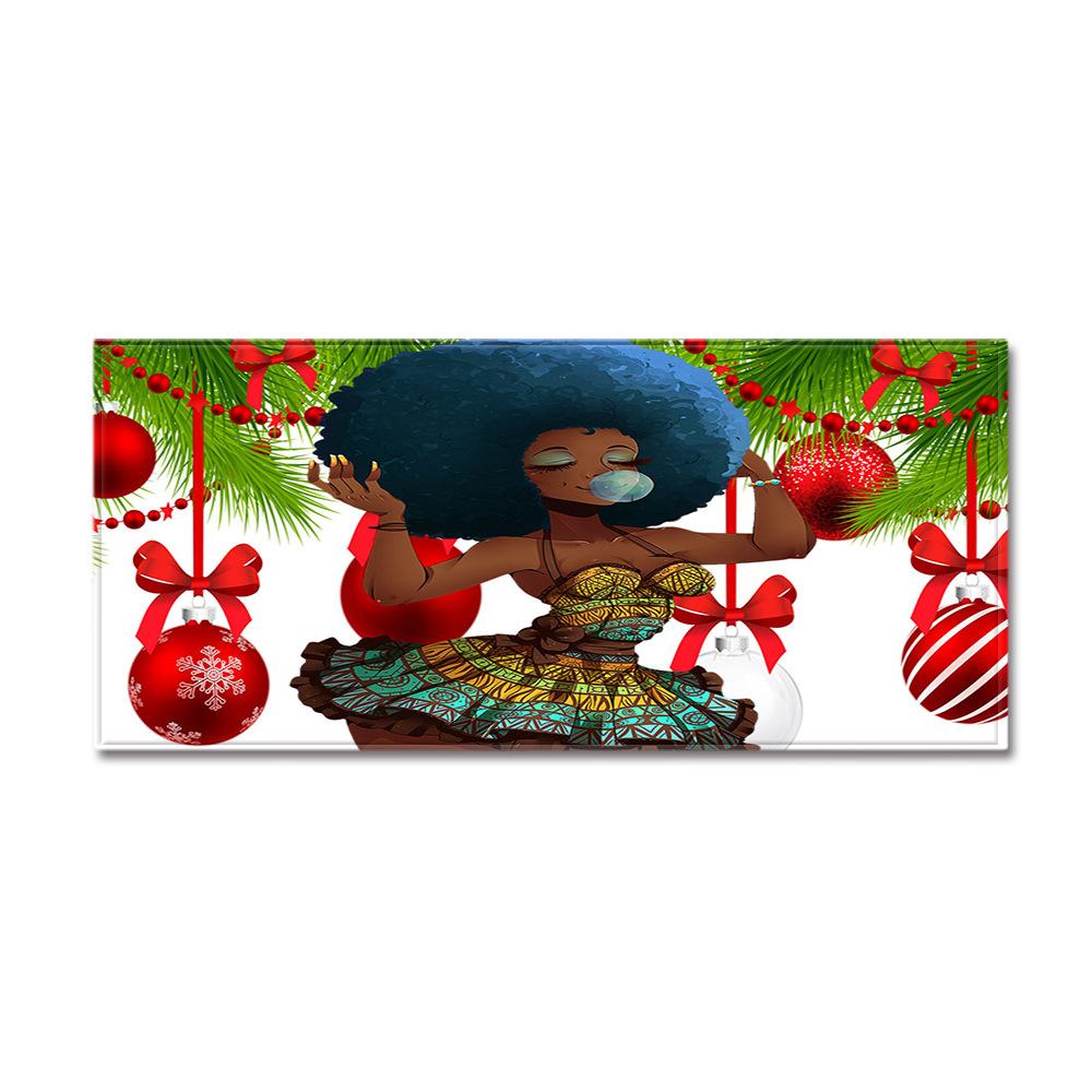 African Women'S Theme Carpet Long Floor Mat Doormat