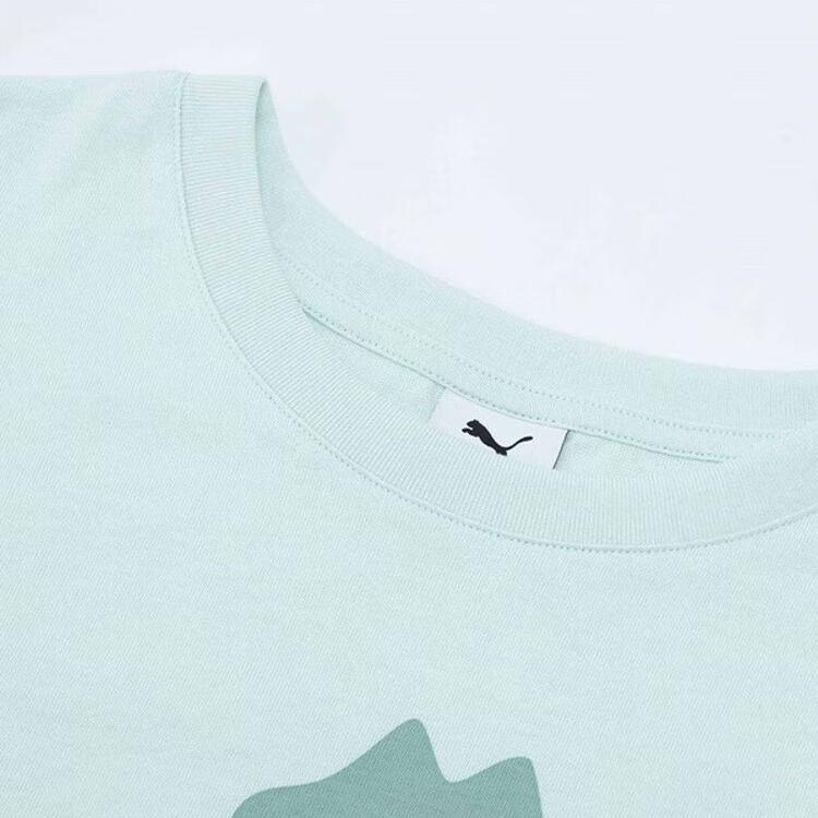 New PUMA SS25 T Shirt Unisex Ice Blue 633855-67