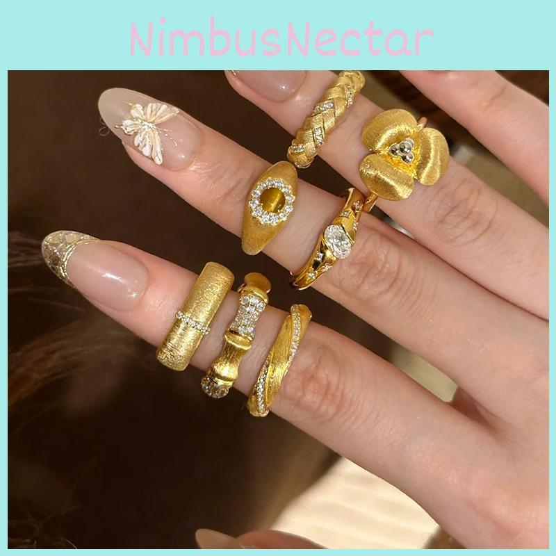 Boutique Unique Copper Ring For Stylish Women With Beautiful Inlays