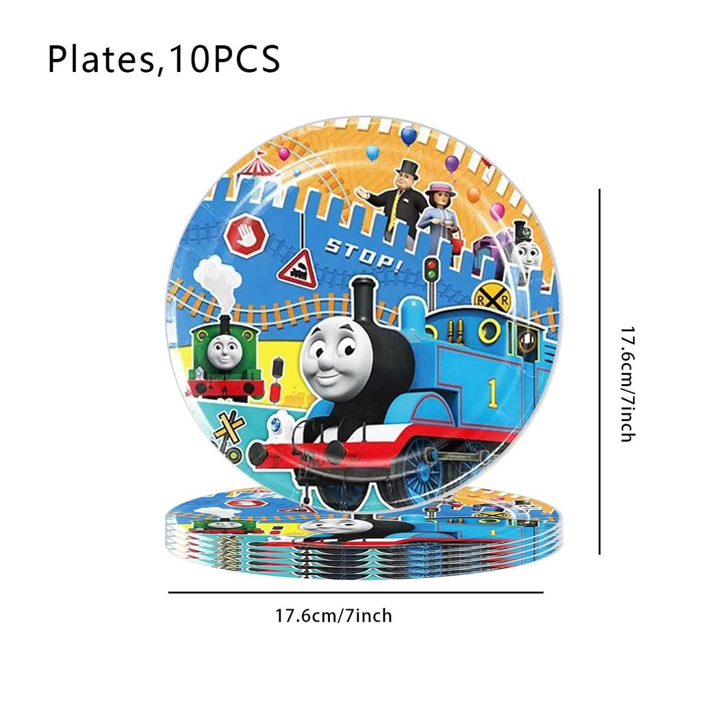 Thomas Trains Theme Party Decorations Thomas Friend Plates Cups Backdrop Balloons Kids Birthday Party Supplies Baby Shower Gifts