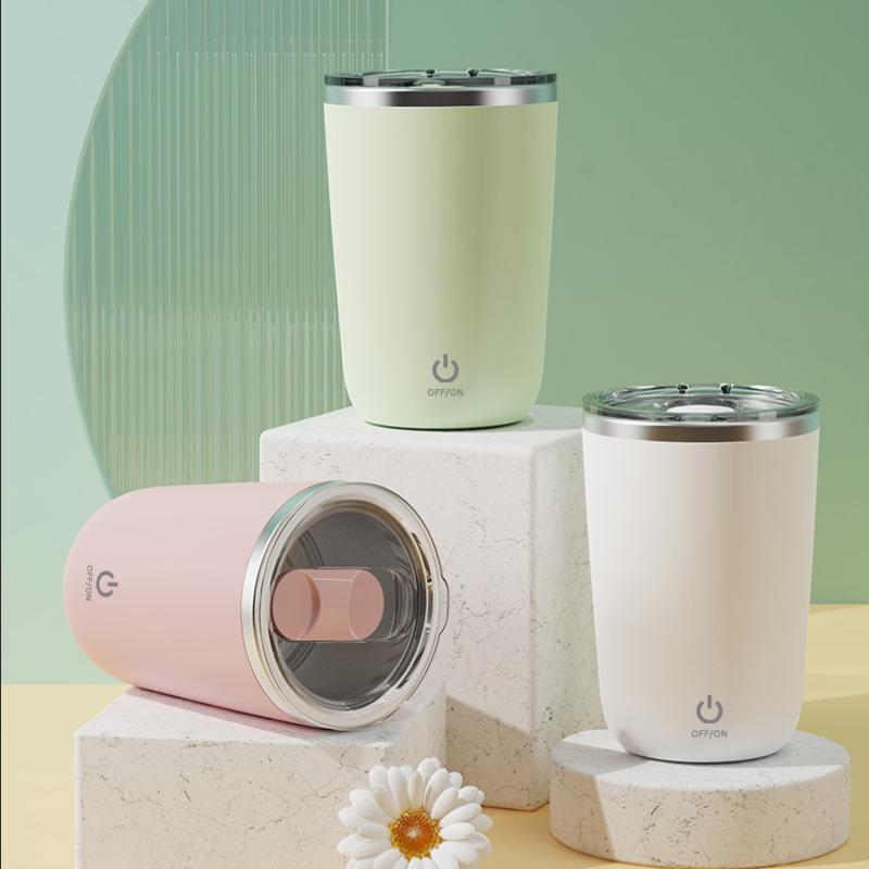 USB Rechargeable Automatic Stirring Mug Stainless Steel Coffee Milk Self Stirring Mug Smart Stirring Water Bottle