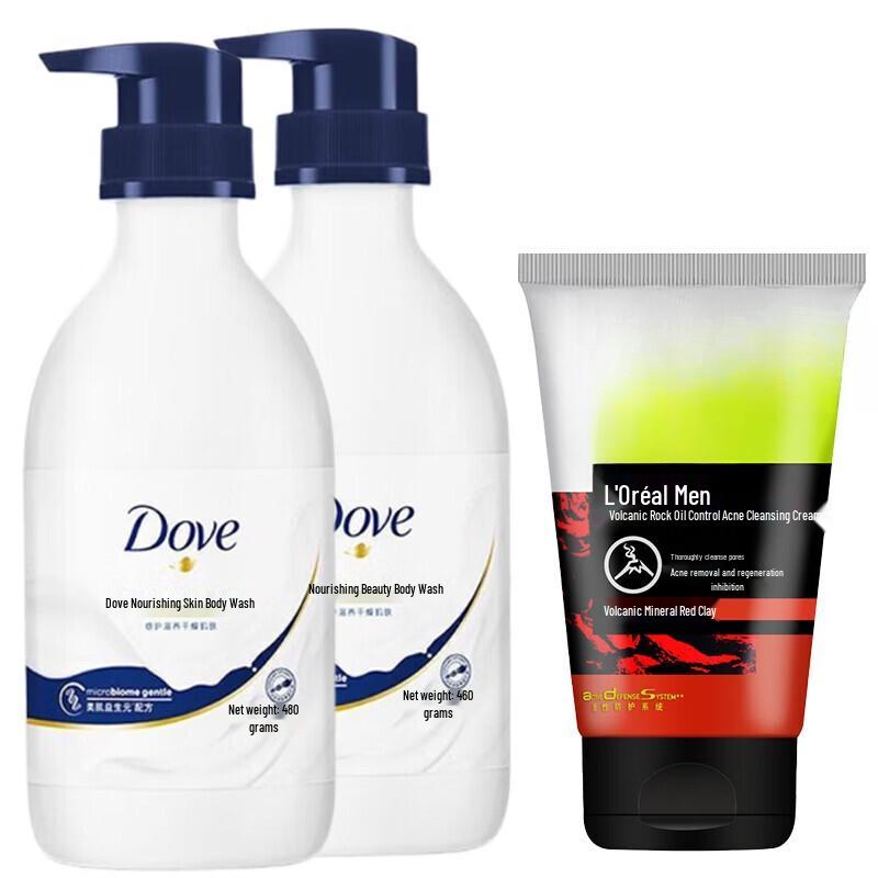 

Dove Nourishing Shower Gel & Men s Cleanser Bundle