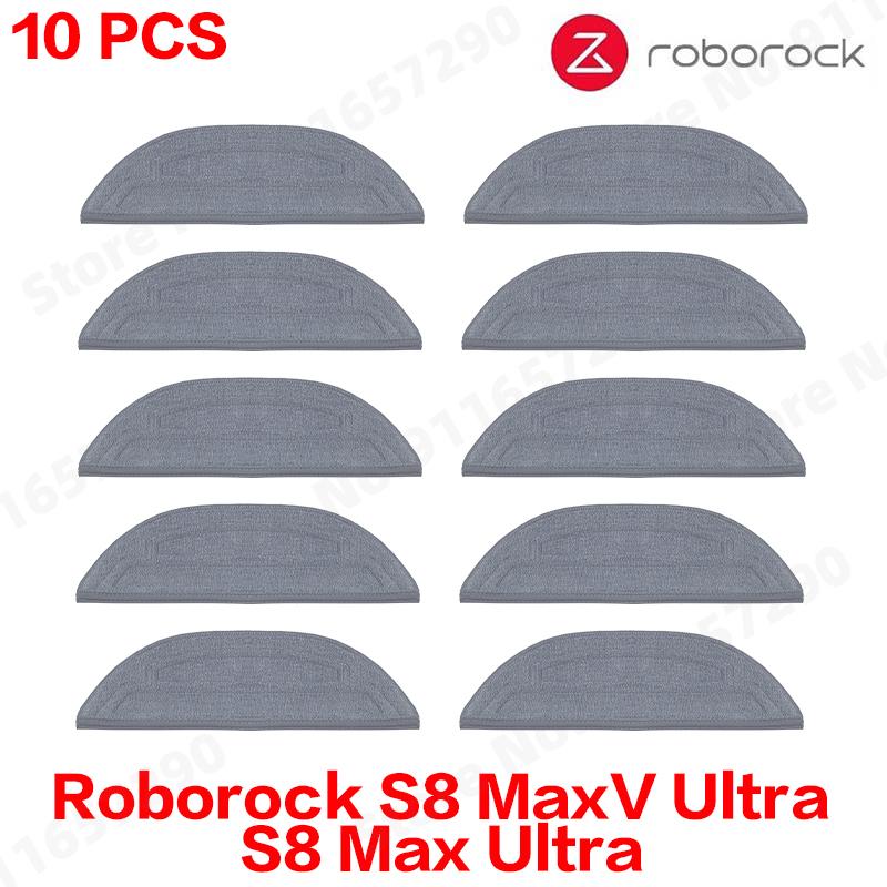 Compatible For Roborock S8 MaxV Ultra, S8 Max Ultra Replacement Parts Main Side Brush Hepa Filter Mop Cloth Dust Bag Accessories