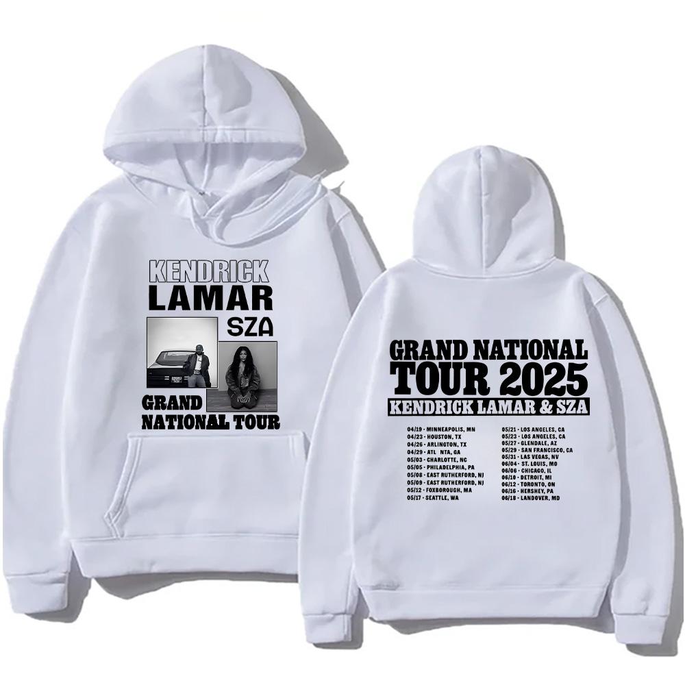 

Kendrick Lamar & SZA Hoodie Kendrick Lamar & SZA Grand National Tour2025 Sweatshirt Autumn Winter Women Men Hip Hop Y2K Pullover 3XL