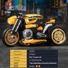 Non-Toxic New Technical Motorcycle Building Blocks Diy Model Set Moc Assemble Bricks Stem Toys For Kids Birthday Christmas Halloween Gift
