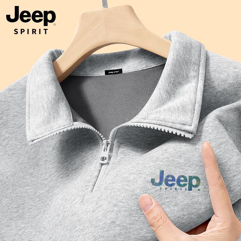 JEEP SPIRIT Men s Half-Zip Fleece Sweatshirt 3XL