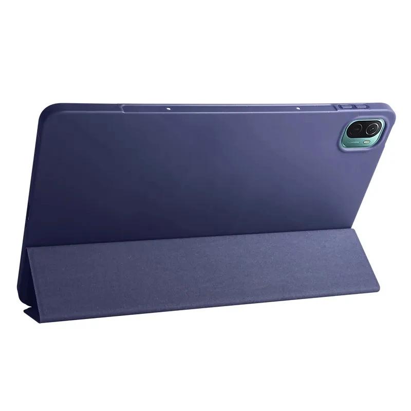 Tablet Funda For Xiaomi Mipad 5 Pro 12.4 Case Tri Fold Soft Back Shell For Mi Pad 5 Pro 12.4 Inch Cover 2022 Coque + Gift