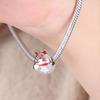 New Fashion Copper Plating Dazzling Red Series Strawberry Apple Lucky Bag Charm Bead Fit Original Bracelet Diy Women Jewelry
