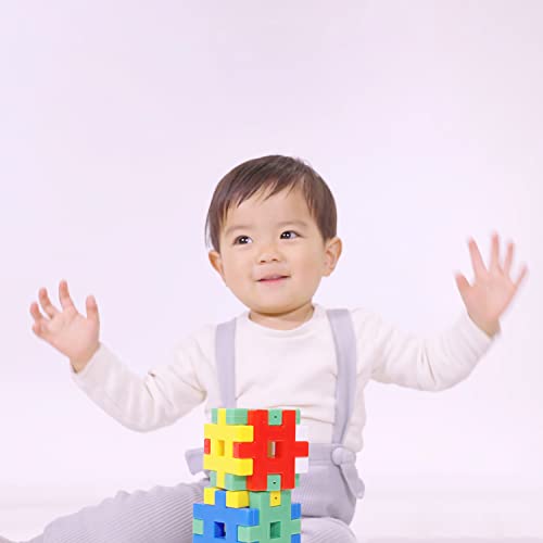 Gakken Novo Conjunto de Blocos para Iniciantes (Idades 1,5 anos e acima) 15 Tipos de Blocos, 54 Peças, 83717