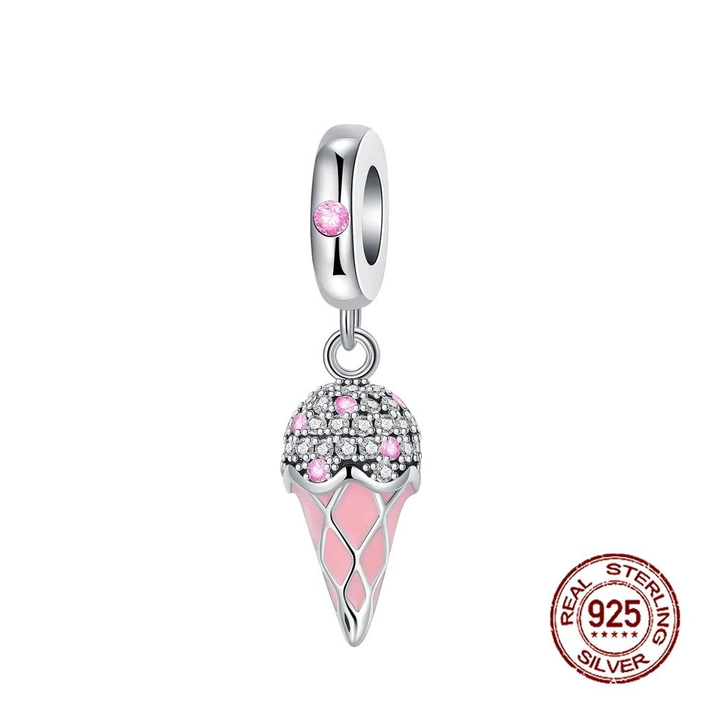 S925 Silver Butterfly Sparkling Flower Iris Tulip Lavender Sunflower Beads Fit Original  Bracelet DIY Bead Women Jewelry