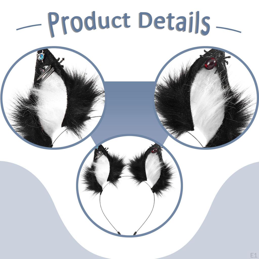 Halloween Ear Headband Accessory Stylish Women Girl Cosplay Photo Props Hairhoop