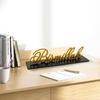 Ramadan Mubarak Enfeites Dourados para Mesa Suporte de Madeira Placa com Caligrafia Decoração Festiva Islâmica para Mesa para Ramadan e Eid Presentes para Casa